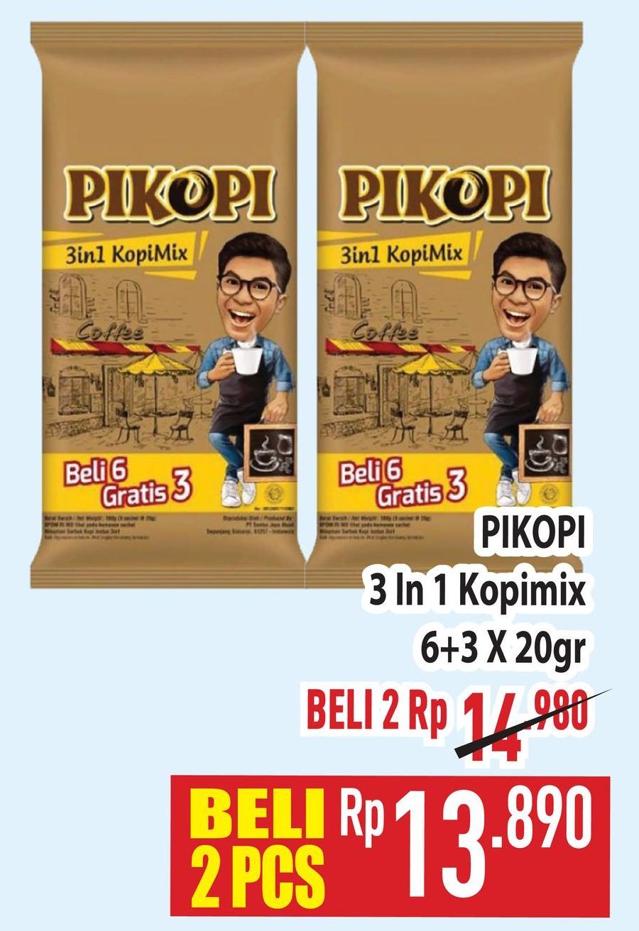 Pikopi 3 in 1 Kopi Mix