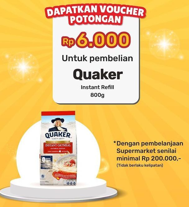 Quaker Oatmeal Instant 800 gr