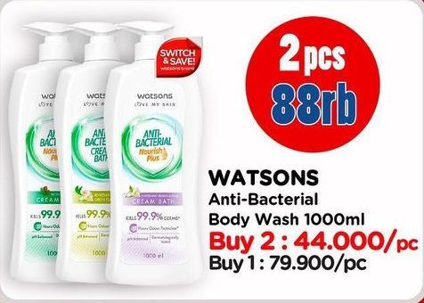 Watsons Anti Bacterial Body Wash
