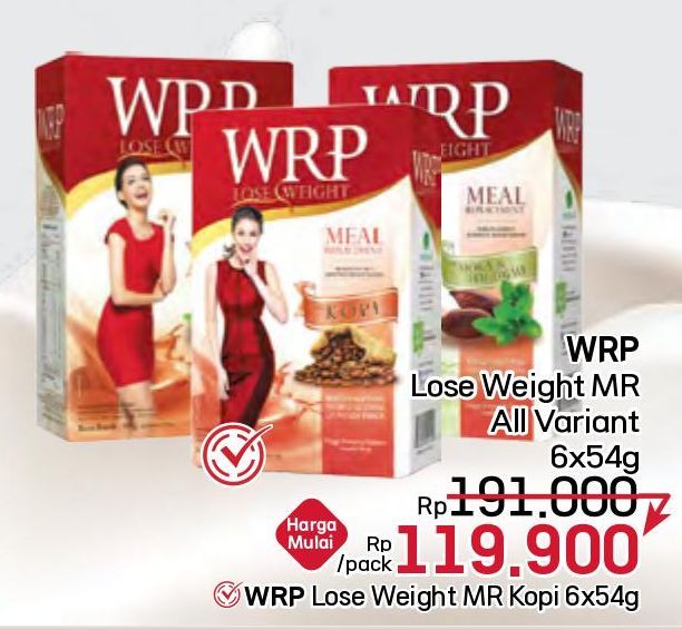 WRP Lose Weight Meal Replacement All Variants 324 gr