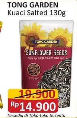 Promo Harga Tong Garden Sunflower Seeds Salted 130 gr - Alfamart