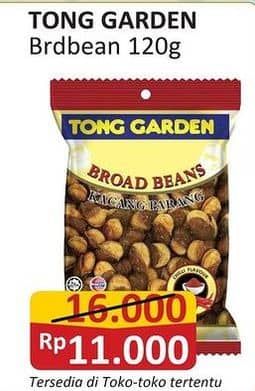 Promo Harga Tong Garden Snack Kacang Chilli Broad Beans 120 gr - Alfamart
