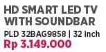 Promo Harga Polytron Smart TV Cinemax Soundbar 32 Inch PLD 32BAG9858  - COURTS