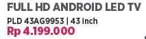 Promo Harga Polytron PLD 43AG9953 Android LED TV  - COURTS