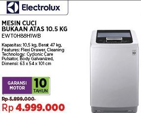 Electrolux EWT0H88H1WB | Mesin Cuci  