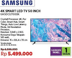 Samsung Crystal UHD Smart TV 50 inch UA50CU7000  