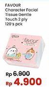 Favour Character Facial Tissue Gentle Touch  120 sheet
