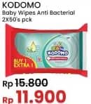 Promo Harga Kodomo Baby Wipes Anti Bacterial 50 pcs - Indomaret