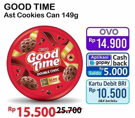 Good Time Chocochips Assorted Cookies Tin  149 gr