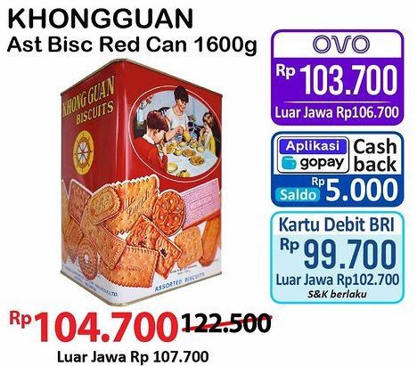 Khong Guan Assorted Biscuit Red  1600 gr