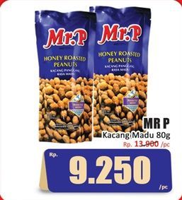 Mr.p Peanuts Honey Roasted Cashewnuts 80 gr