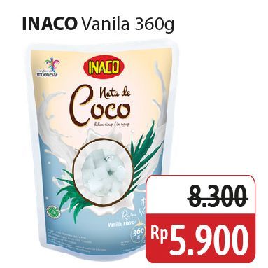 Inaco Nata De Coco Vanila 360 gr
