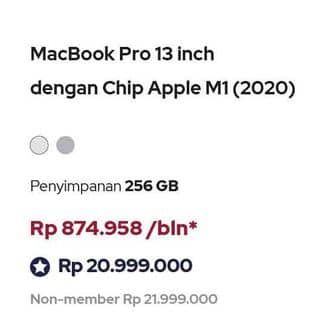 Promo Harga APPLE Macbook Pro 13  - iBox