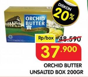 Promo Harga Orchid Butter Mentega Unsalted 200 gr - Superindo