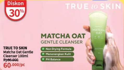 True To Skin Matcha Oat Gentle Cleanser