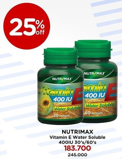 Nutrimax Vitamin E 400IU Water Soluble