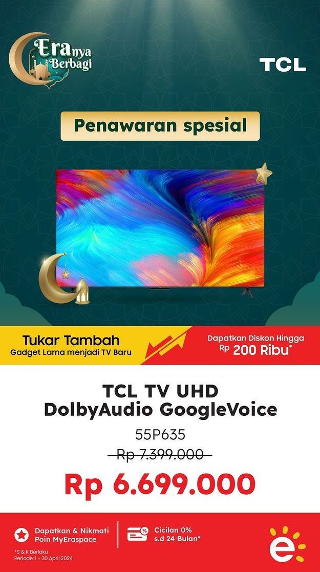 TCL P635 4K HDR Google TV  