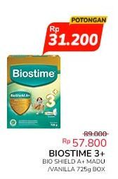 Biostime 3+ Susu Pertumbuhan Anak Madu, Vanilla 725 gr