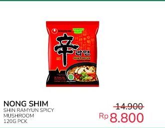 Nongshim Noodle Shin Ramyun Spicy Mushroom 120 gr