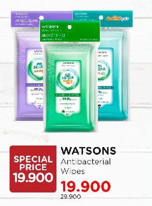Watsons Antibacterial Cleansing Wipes
