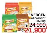 Energen Cereal Instant All Variants 10x30 gr