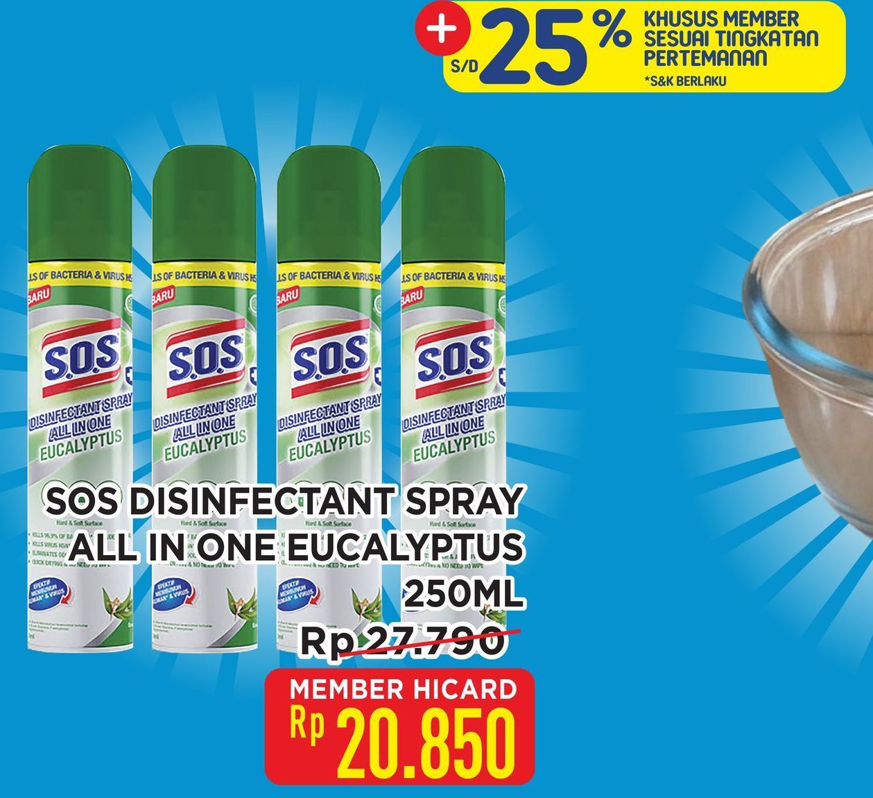 Sos Disinfectant Spray Eucalyptus