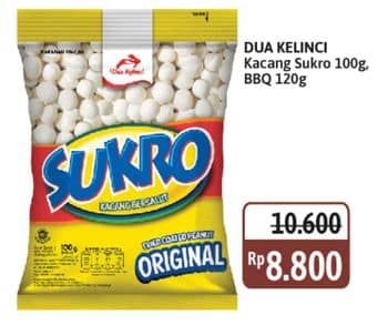 Promo Harga Dua Kelinci Kacang Sukro Original, BBQ 120 gr - Alfamidi