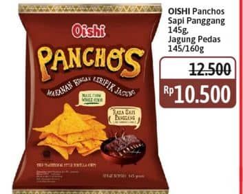 Promo Harga Oishi Panchos Sapi Panggang, Jagung Pedas 145 gr - Alfamidi