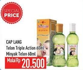 Promo Harga Cap Lang Minyak Telon Triple Action/Minyak Telon  - Hypermart
