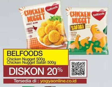 Promo Harga Belfoods  Chicken Nugget / Favorite Chicken Nugget Safari  - Yogya
