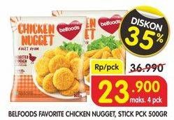 Promo Harga Belfood Favorite Chicken Nugget/ Stick  - Superindo