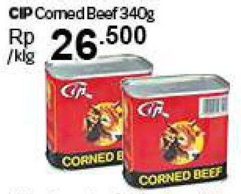 Promo Harga CIP Corned Beef 340 gr - Carrefour