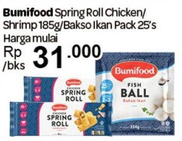 Promo Harga Bumifood Spring Roll Chicken/Shrimp/Bakso Ikan  - Carrefour