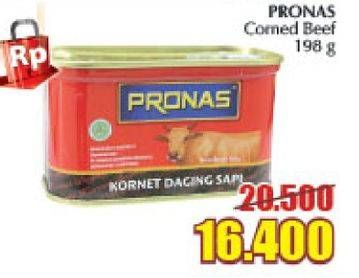 Promo Harga PRONAS Corned Beef 198 gr - Giant