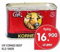 Promo Harga CIP Corned Beef 198 gr - Superindo