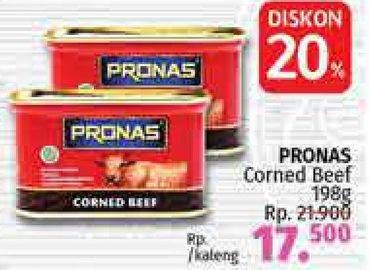 Promo Harga PRONAS Corned Beef 198 gr - LotteMart