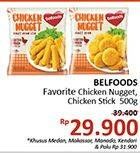 Promo Harga BELFOODS Favorite Chicken Nugget/Stick  - Alfamidi