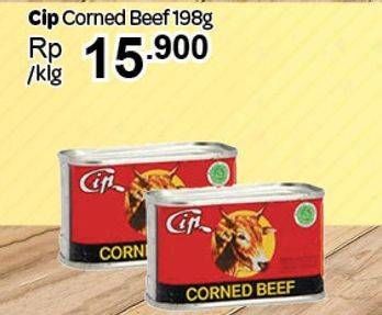 Promo Harga CIP Corned Beef 198 gr - Carrefour