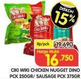Promo Harga Ciki Wiki Chicken Nugget Dino/ Sausage  - Superindo