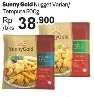 Promo Harga SUNNY GOLD Chicken Nugget Tempura 500 gr - Carrefour