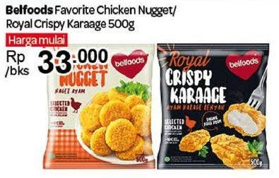 Promo Harga Favorite Chicken Nugget / Royal Crispy Karaage 500g  - Carrefour