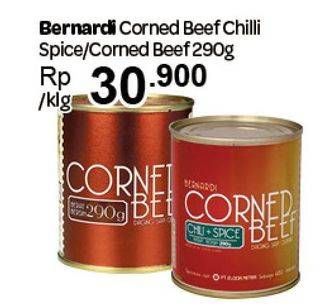 Promo Harga BERNARDI Corned Beef Chili Spice, Original 290 gr - Carrefour