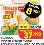 Promo Harga Belfoods Favorite Chicken Nugget Safari/ Ceria  - Superindo