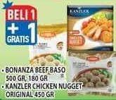 Promo Harga Bonanza Beef Bakso, Kanzler Chicken Nugget  - Hypermart