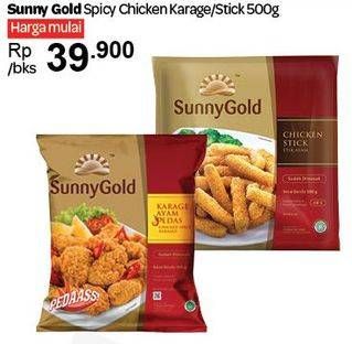 Promo Harga SUNNY GOLD Chicken Nugget Karage, Stick 500 gr - Carrefour