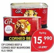 Promo Harga CIP Corned Beef Beef, Beef Mushrooms 198 gr - Superindo